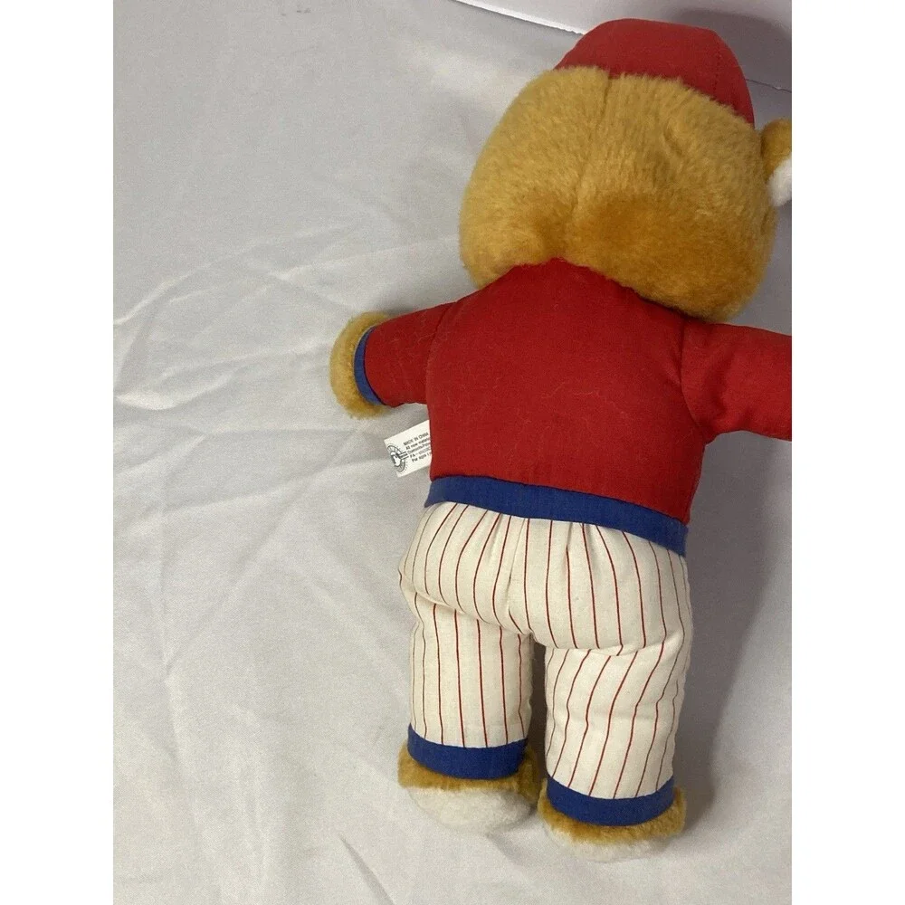 Play-By-Play Phillies Plush Teddy Bear w/ Hat, Shirt, Pants MLB Merchandise